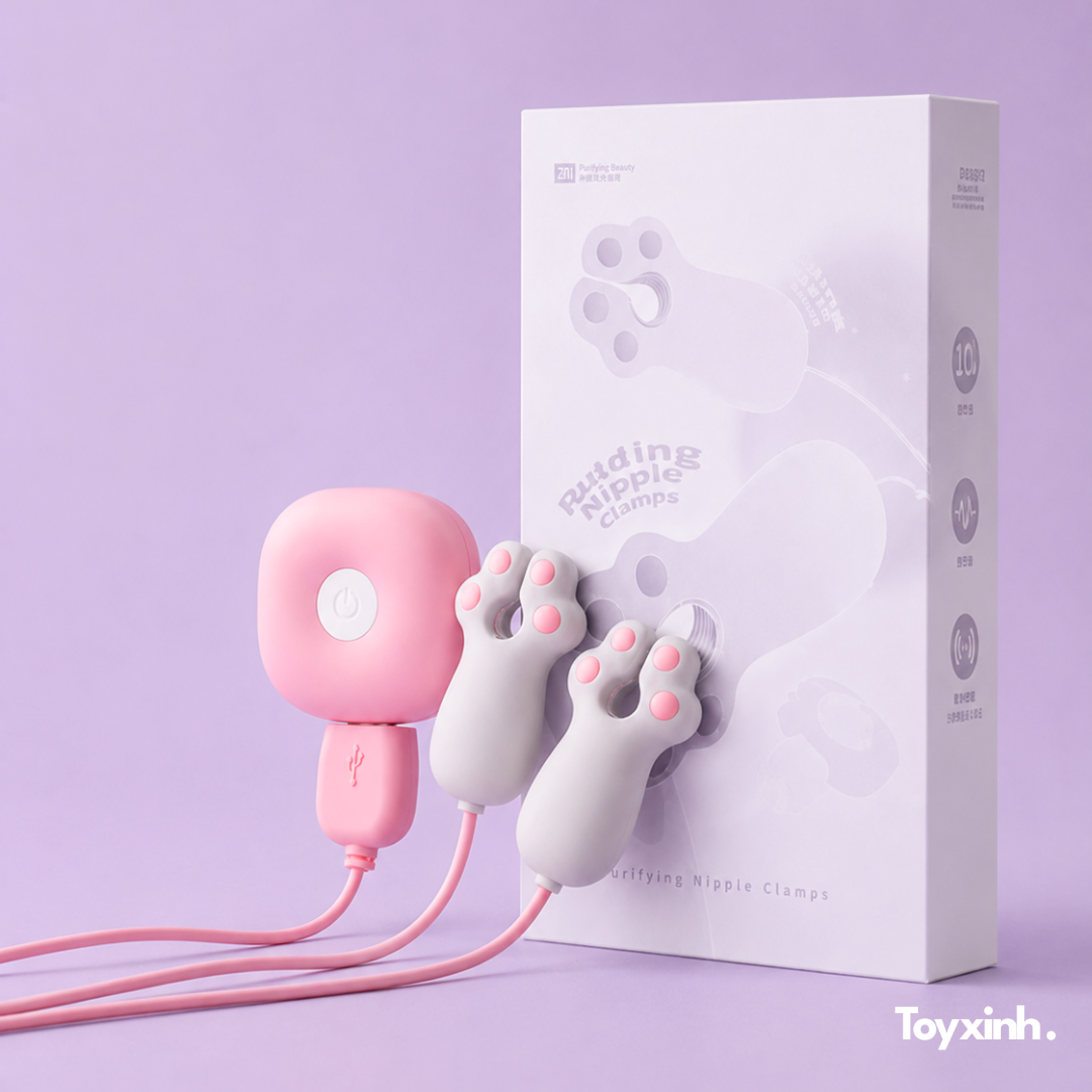 MÁY RUNG KẸP TI PURRPAW CLIPS ĐIỀU KHIỂN TỪ XA REMOTE 10 CHẾ ĐỘ - Ảnh 3