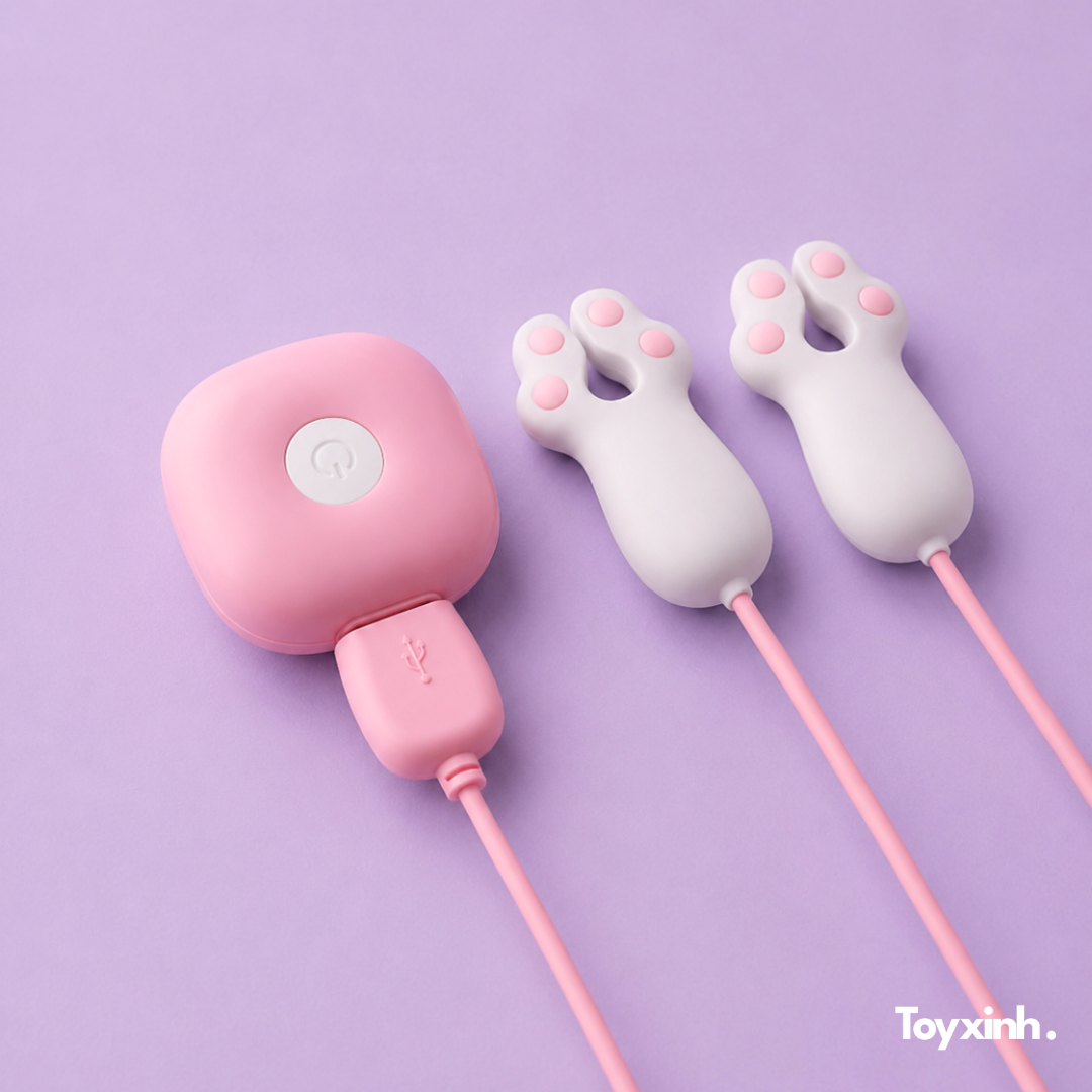 MÁY RUNG KẸP TI PURRPAW CLIPS ĐIỀU KHIỂN TỪ XA REMOTE 10 CHẾ ĐỘ - Ảnh 2